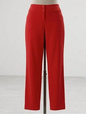 The Limited| Scarlet Red Stretch Trousers Sz 2